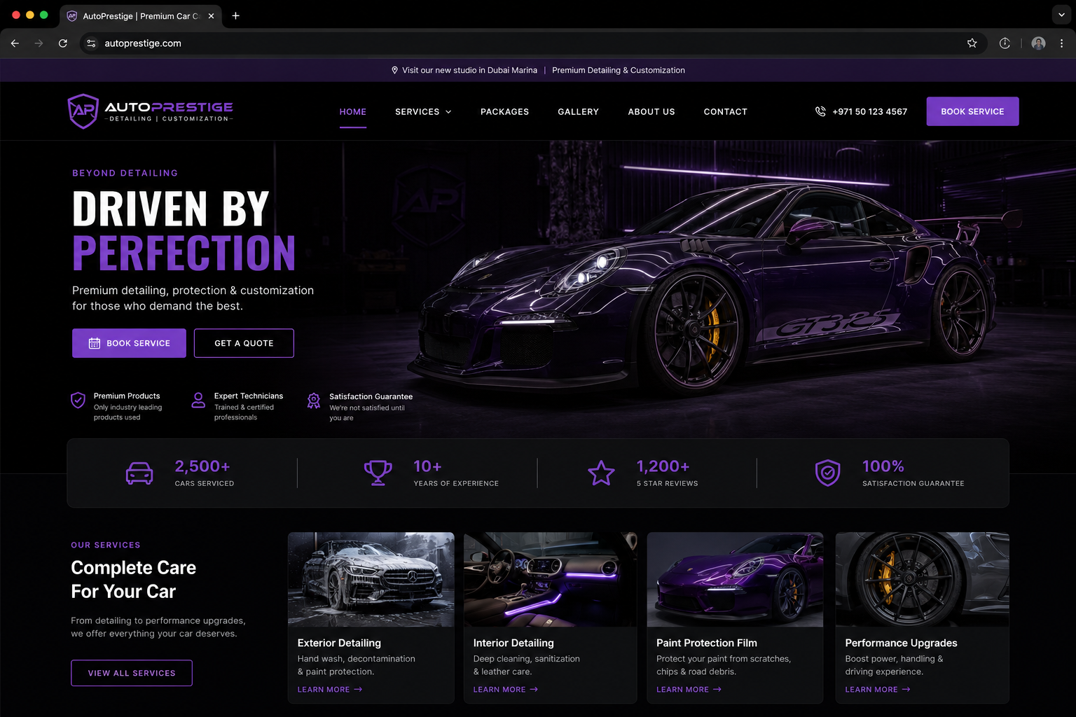 McArthur Cars website